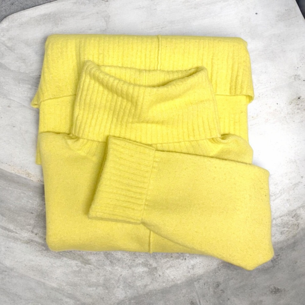 Athleta Transit Pullover Bright Yellow Sweater Tu… - image 2